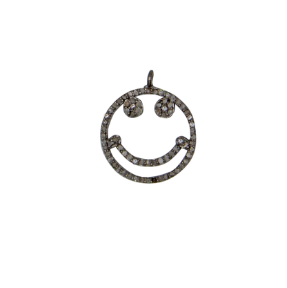 Super Woman Happy Face Charm Necklace