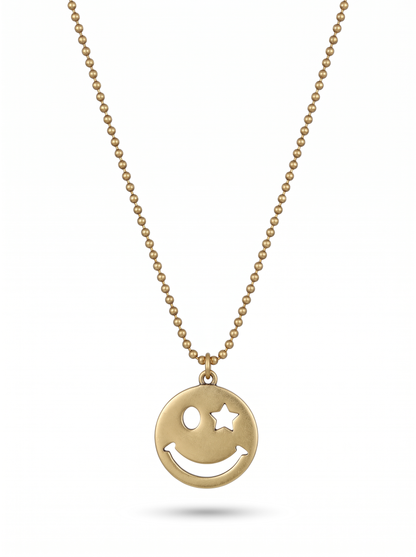 Second Nature Star Eye Happy Face Necklace