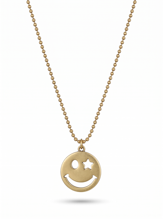 Second Nature Star Eye Happy Face Necklace