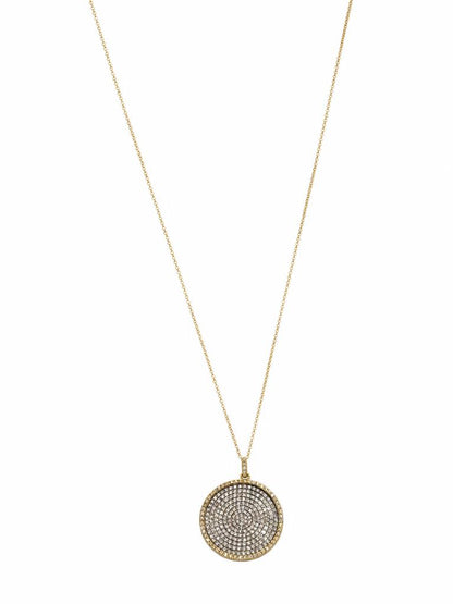 Reserve Pavé Disc Necklace