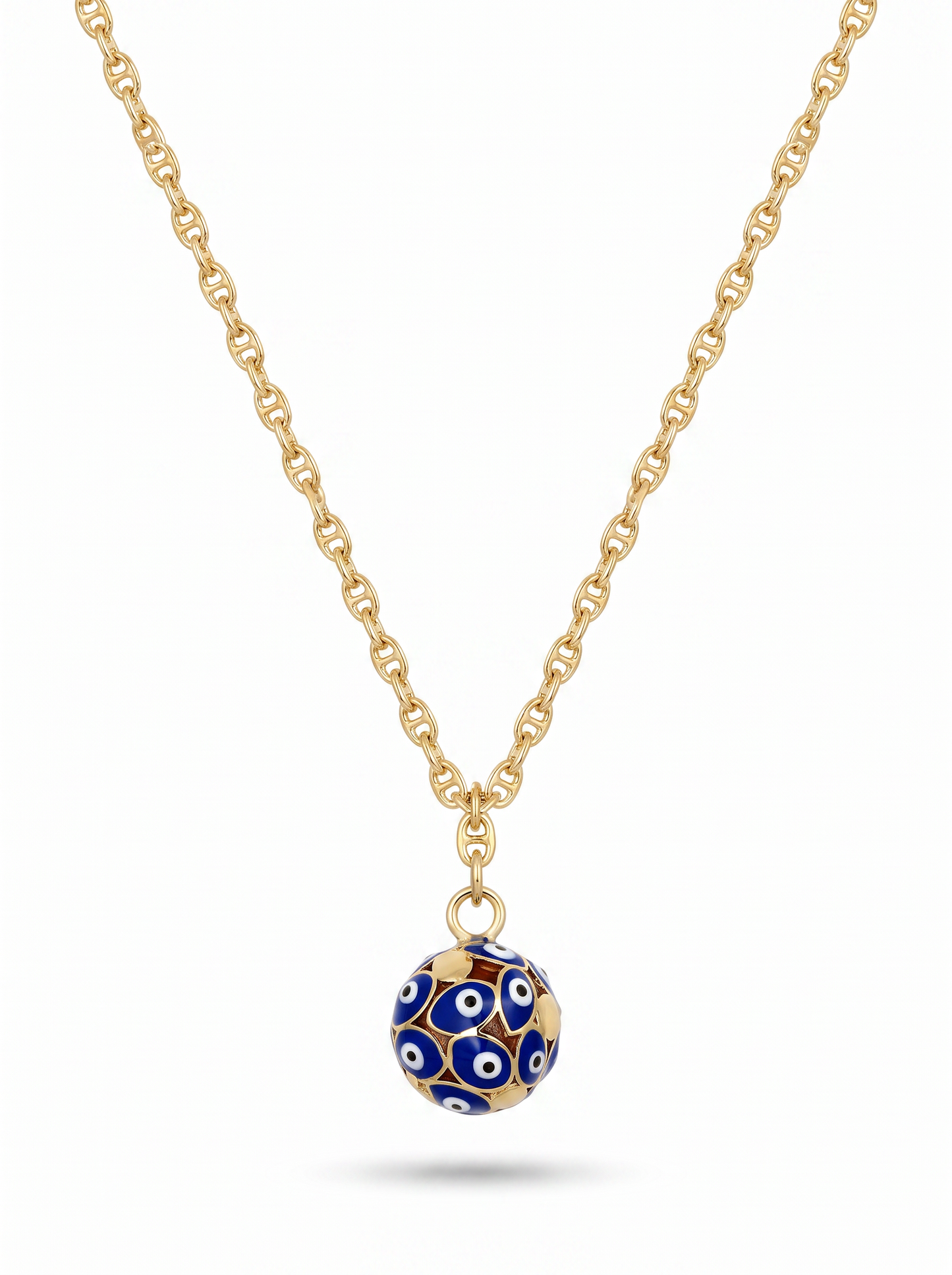 Second Nature Evil Eye Ball Pendant Necklace
