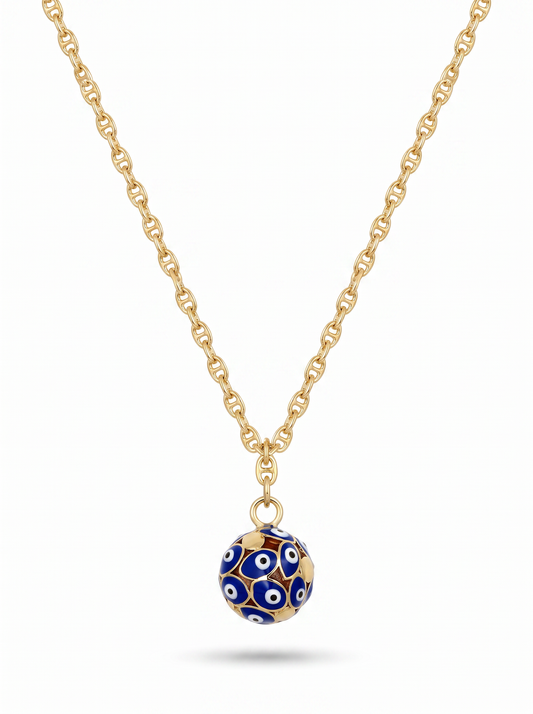 Second Nature Evil Eye Ball Pendant Necklace