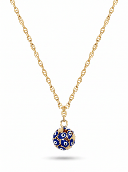 Second Nature Evil Eye Ball Pendant Necklace