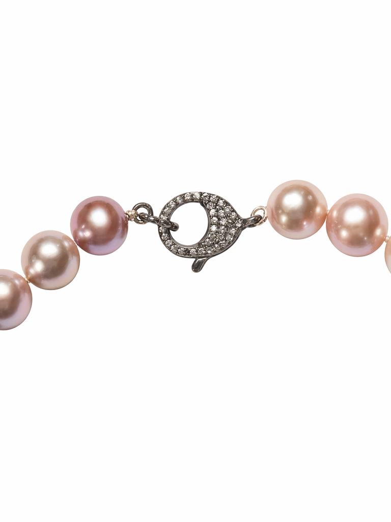 Luminous Blush Pearl Necklace