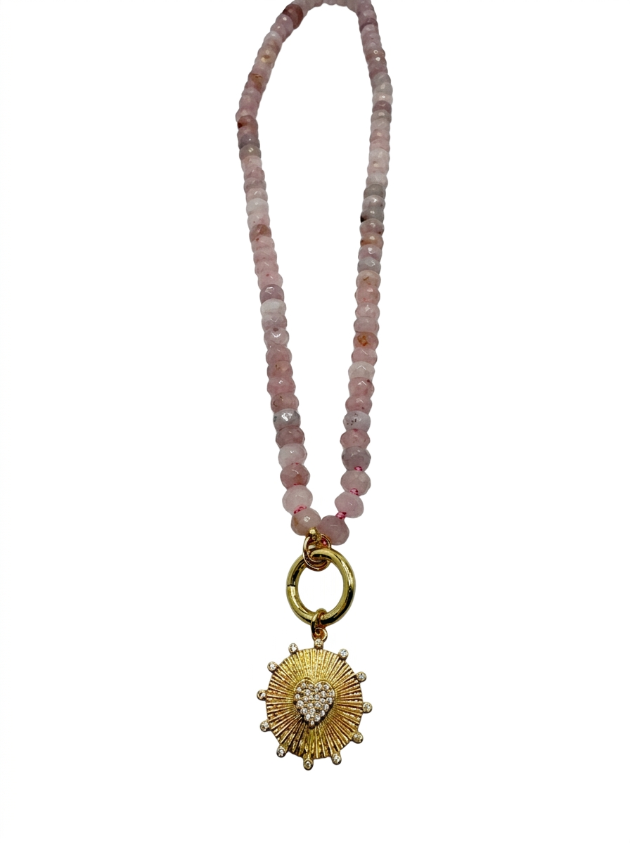 Modern Rose Quartz Necklace