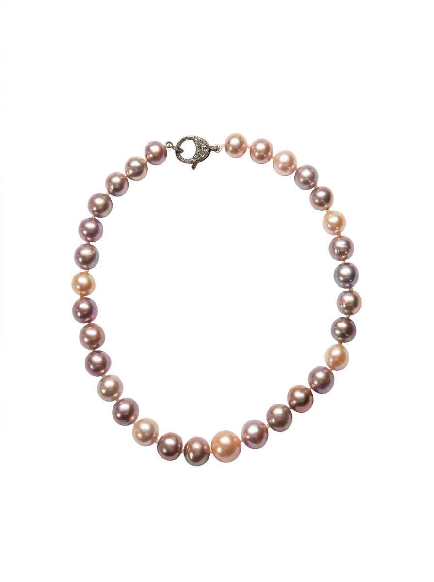 Luminous Blush Pearl Necklace