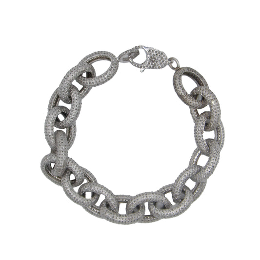 Super Woman Large Link Diamond Bracelet