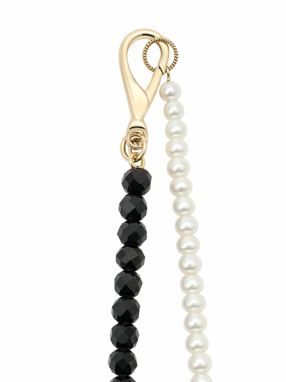 Luminous Pearl and Spinel Necklace