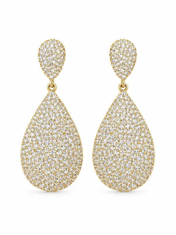 Reserve Gold Tear Drop Earrings