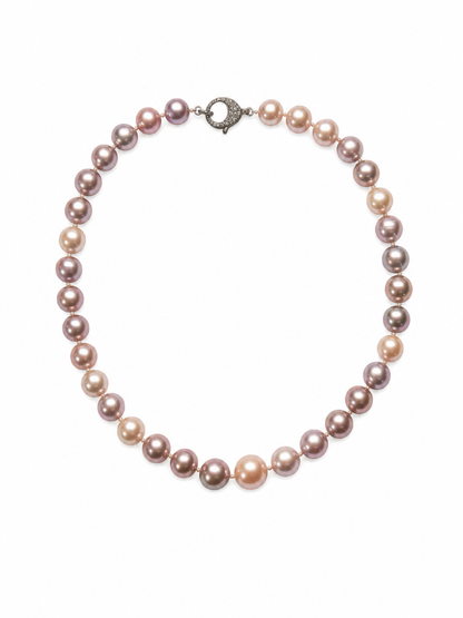Luminous Blush Pearl Necklace