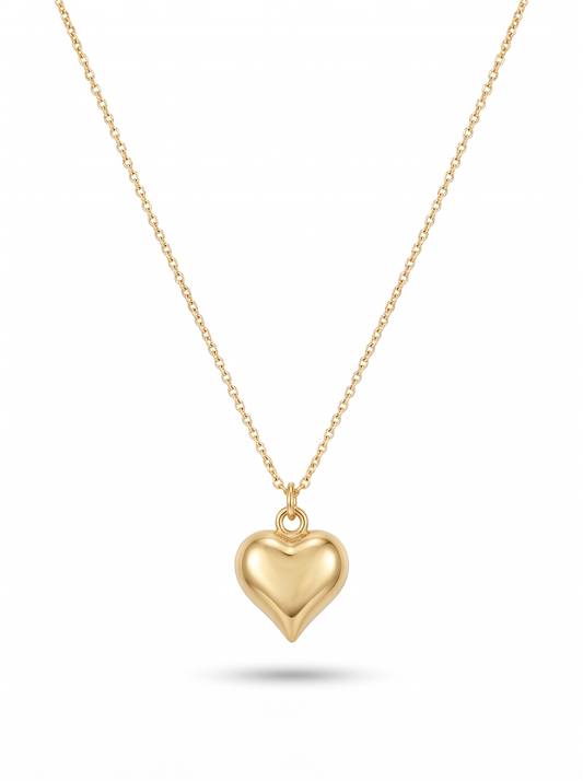 Second Nature Puffy Heart Necklace