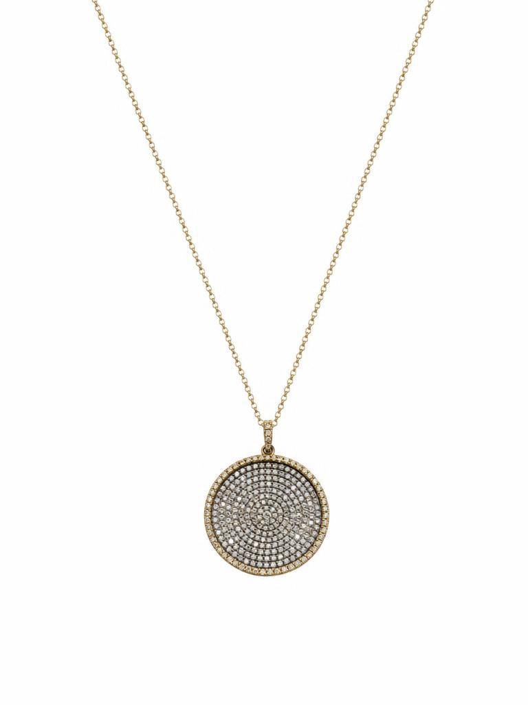 Reserve Pavé Disc Necklace