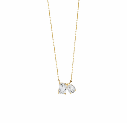 Modern White Topaz Necklace